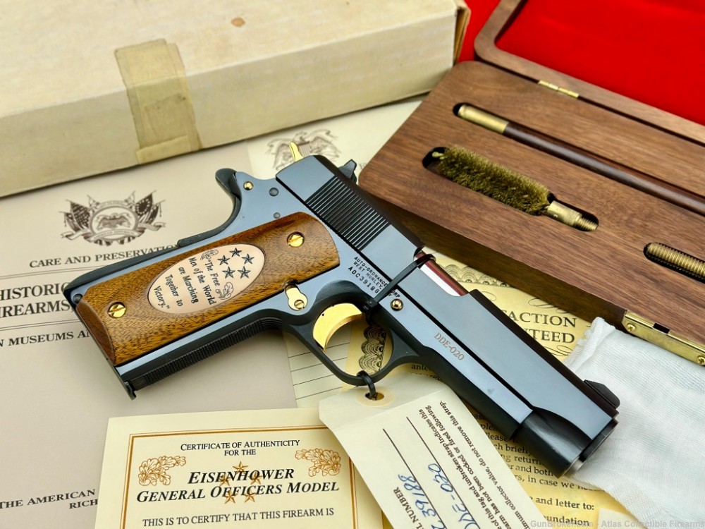 Auto Ordnance 1911A1 45ACP Polished Blue/Gold *DELUXE FACTORY ENGRAVED* NIB-img-5