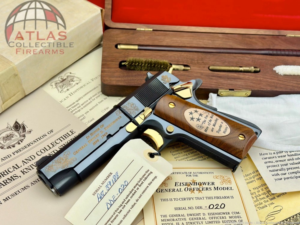 Auto Ordnance 1911A1 45ACP Polished Blue/Gold *DELUXE FACTORY ENGRAVED* NIB-img-0