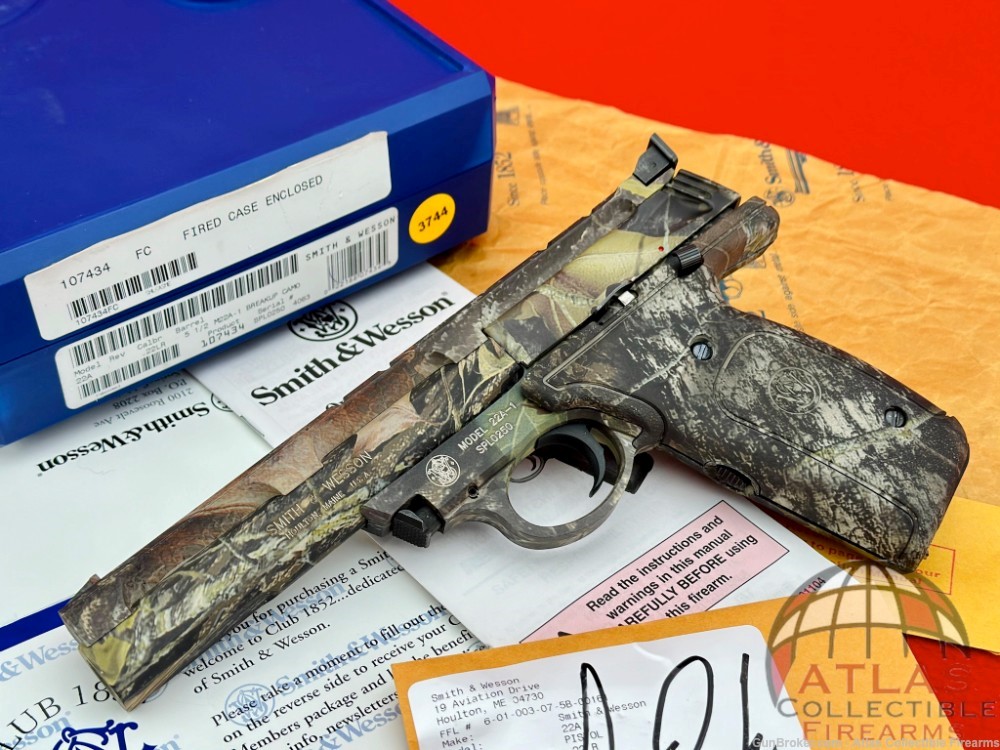2004 Smith & Wesson Model 22A-1 .22LR 5 1/2" - Mossy Oak Breakup Camo NIB!-img-0