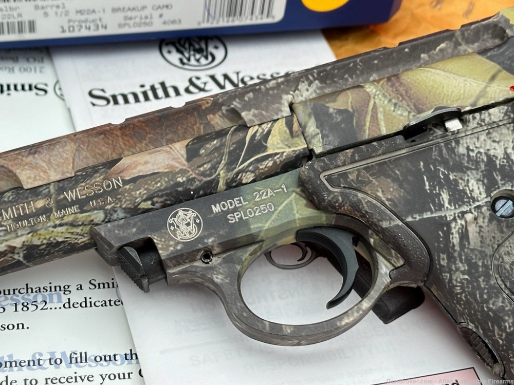 2004 Smith & Wesson Model 22A-1 .22LR 5 1/2" - Mossy Oak Breakup Camo NIB!-img-3