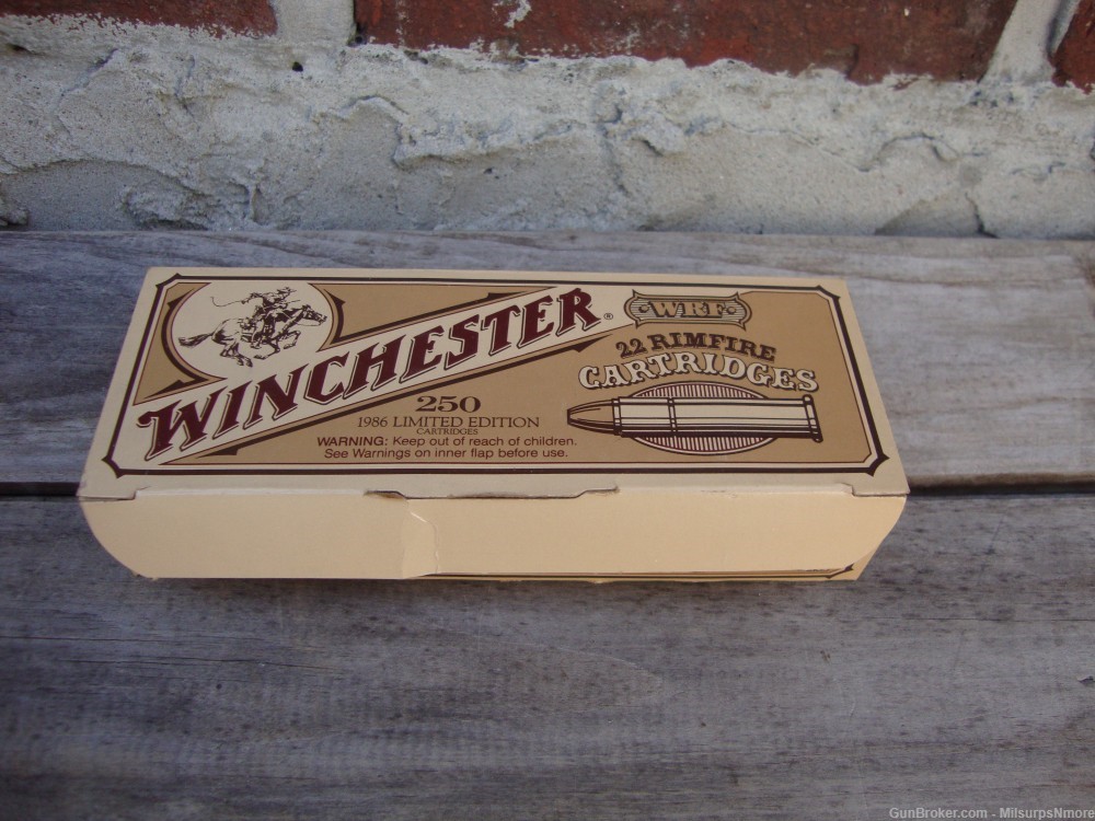 Vintage Full Brick of Winchester 22 WRF 1986 Limited Edition 250 Rounds-img-0