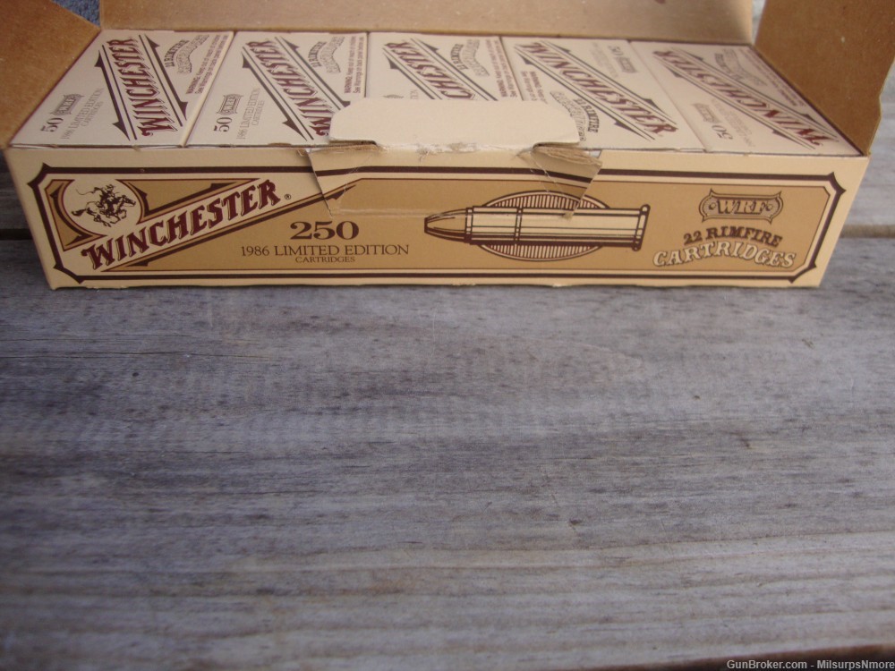 Vintage Full Brick of Winchester 22 WRF 1986 Limited Edition 250 Rounds-img-2