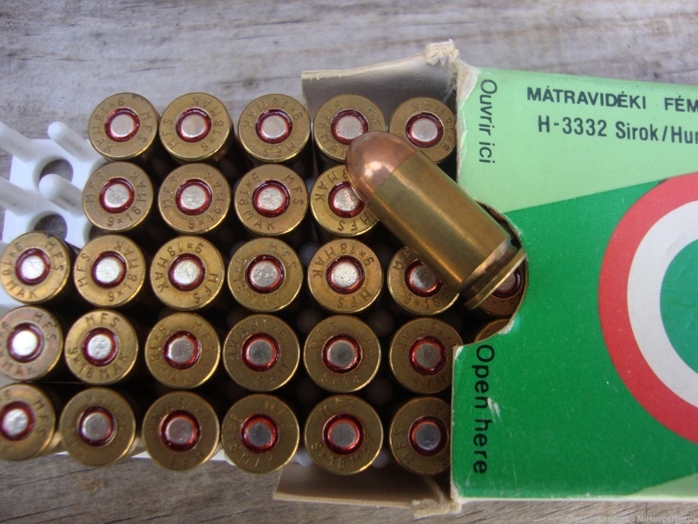 Large Lot Of Over 450 Rounds Of 9MM Makarov Ammo 9X18 HP And FMJ-img-14