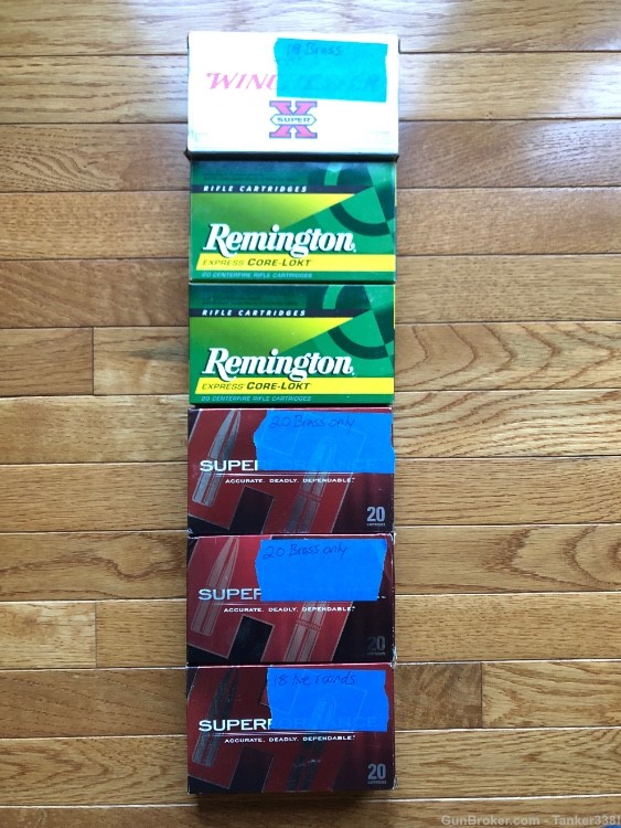 7mm Remington Mag 58 live ammo and 59 brass -img-0