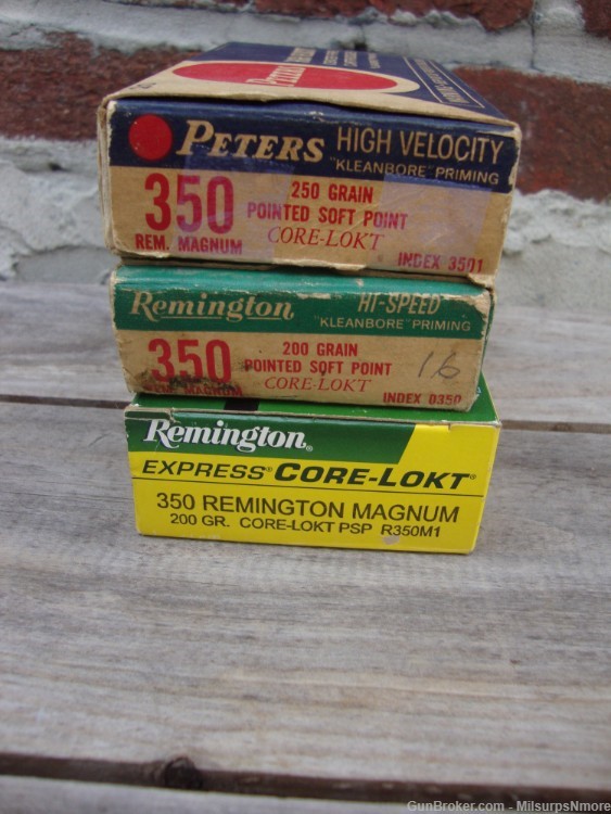 Nice Lot Of 49 Rounds Of Assorted 350 Remington Magnum Ammo .350 Rem Mag-img-0