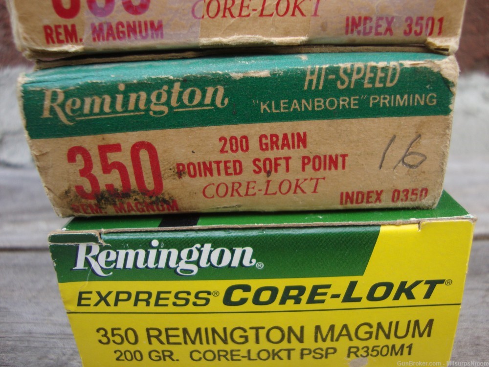 Nice Lot Of 49 Rounds Of Assorted 350 Remington Magnum Ammo .350 Rem Mag-img-1