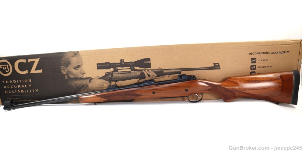 Rare Very Nice CZ-USA CZ 550 Safari Magnum 375 H&H Mag Rifle W/ Box 25" BBL-img-0