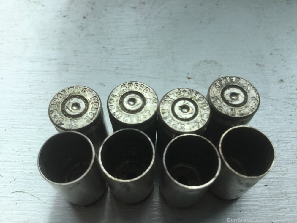 Once fired 9mm Speer nickel plated brass cases 3000+-img-1