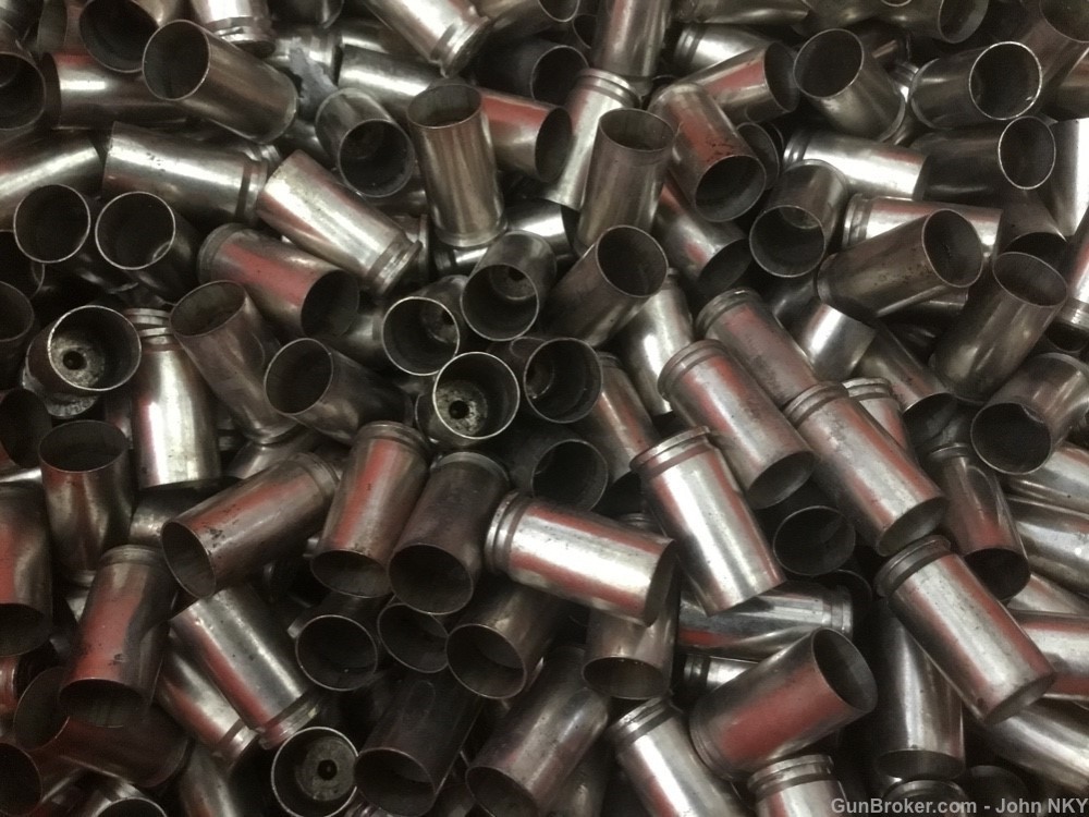 Once fired 9mm Speer nickel plated brass cases 3000+-img-0
