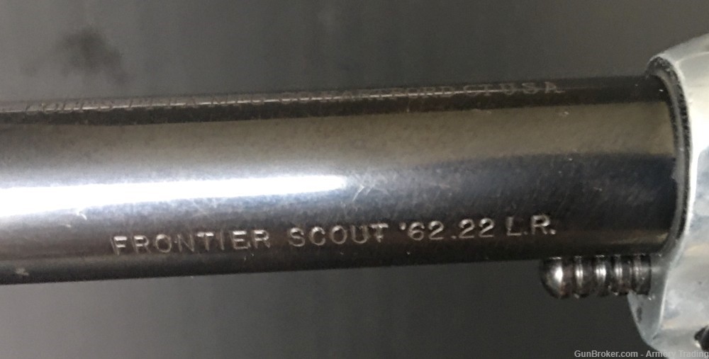 Vintage Colt Frontier Scout "62 .22 LR .22 Mag Single Action Revolver 1967-img-5