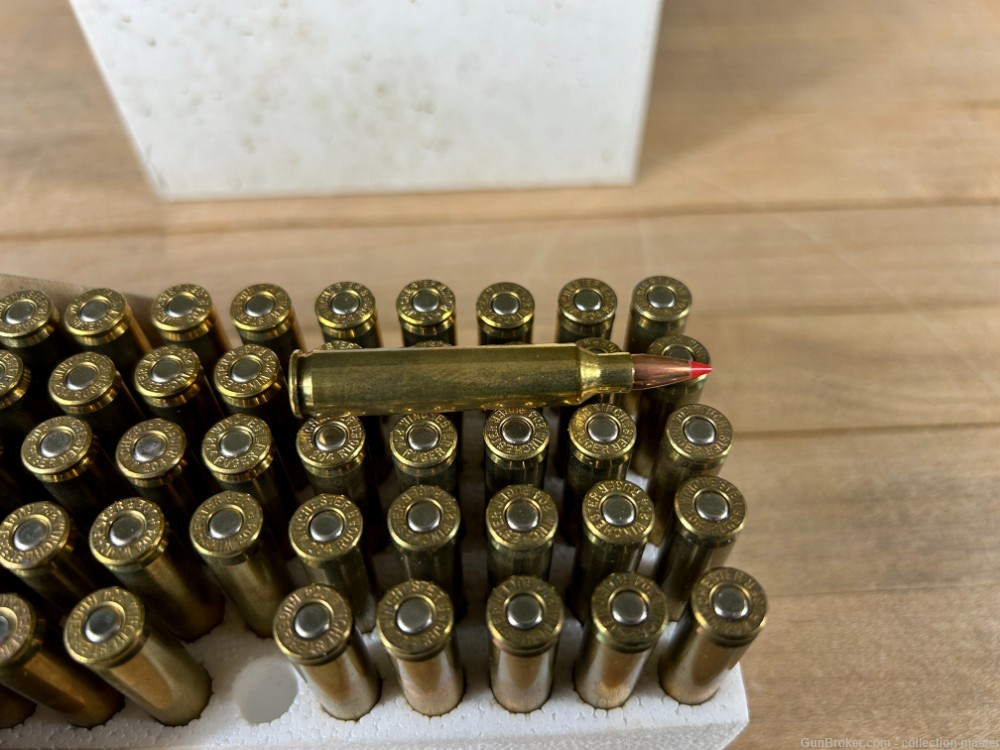 .204 Ruger Rifle Ammo (100 Rounds) Ballistic Tip Brass Case $1 Start Estate-img-3