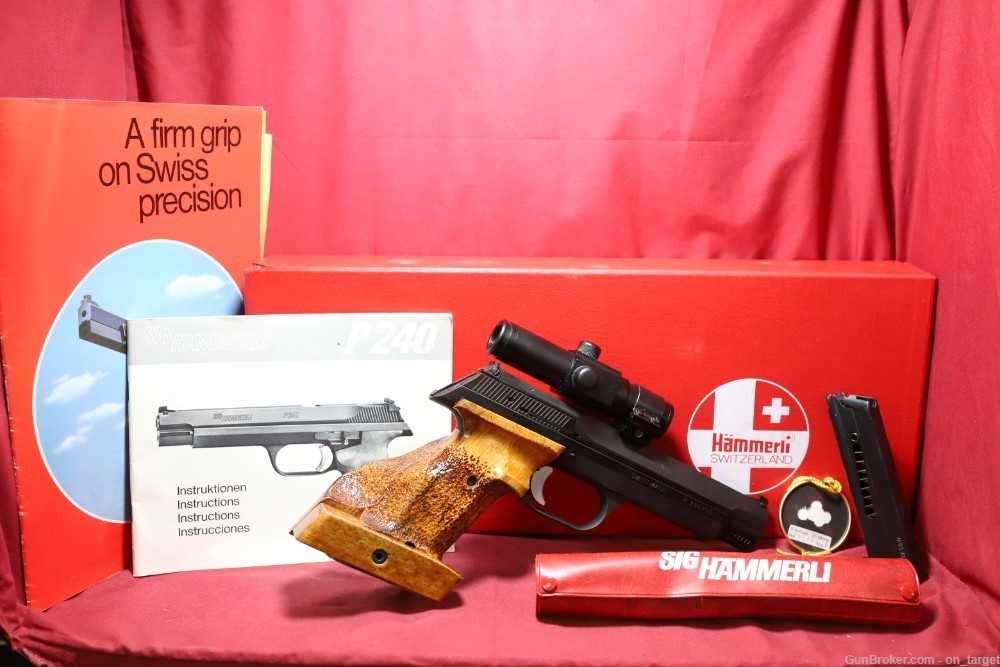 Sig Hammerli P240 .32 S&W Long WC 6.25" Barrel with Factory Box No CC Fees-img-0