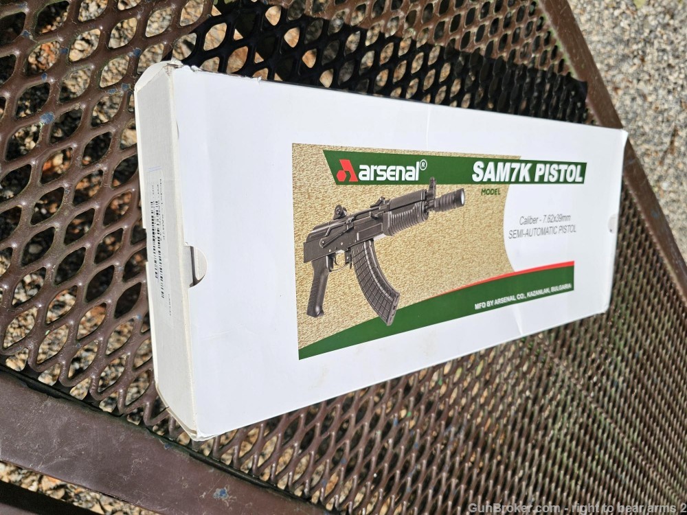 ANIB SAM7K-44 7.62x39 pistol as new includes Bulgarian 4 piece Flash Hider -img-2