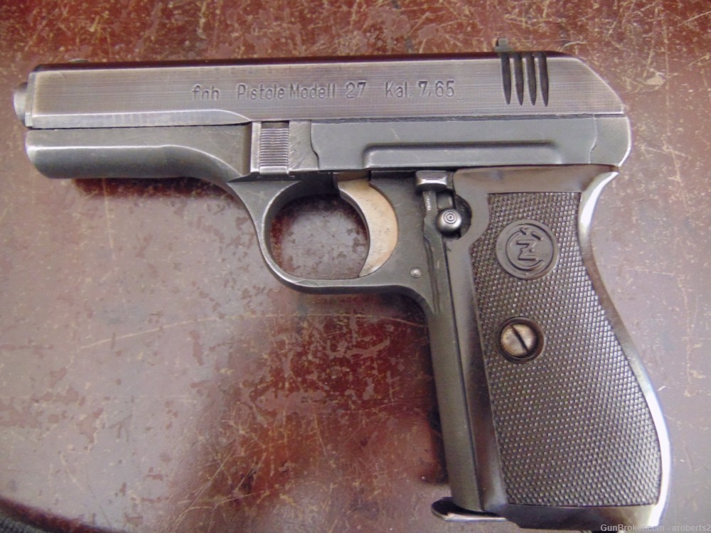 CZ MODEL 27 WWII GERMAN ARMY ACCEPTED 32ACP NUMBERS MATCHING-NO C/C FEES-img-0
