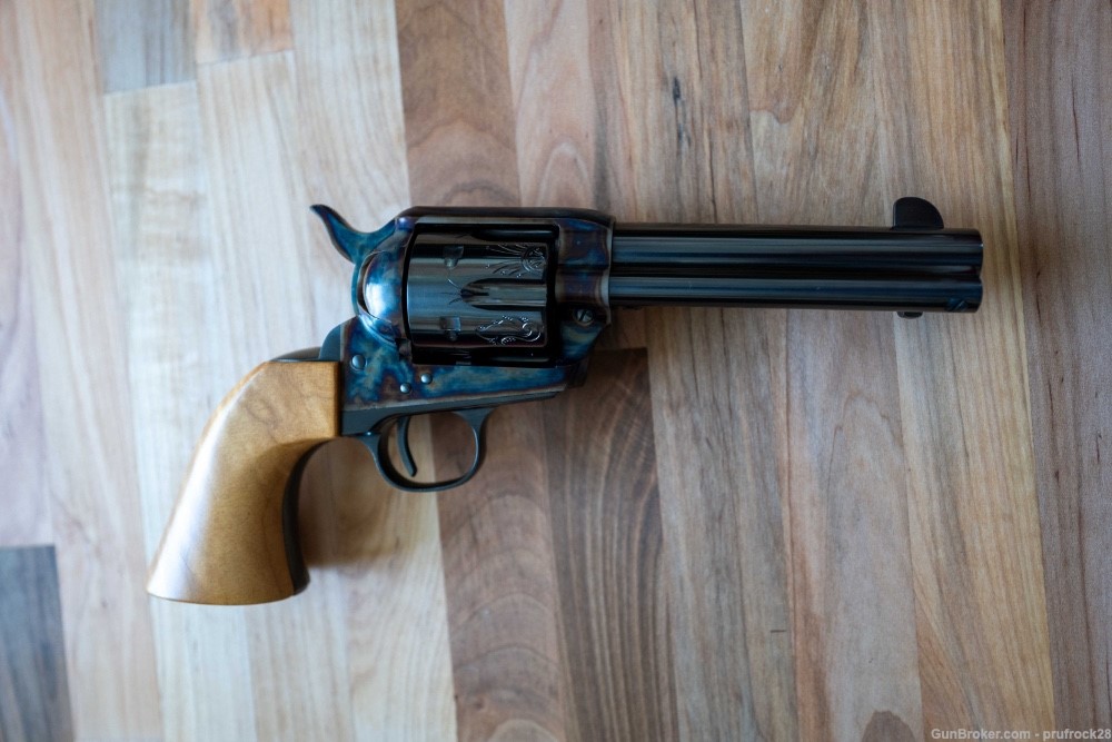 Turnbull SAA 45 Colt Revolver - Engraved-img-0