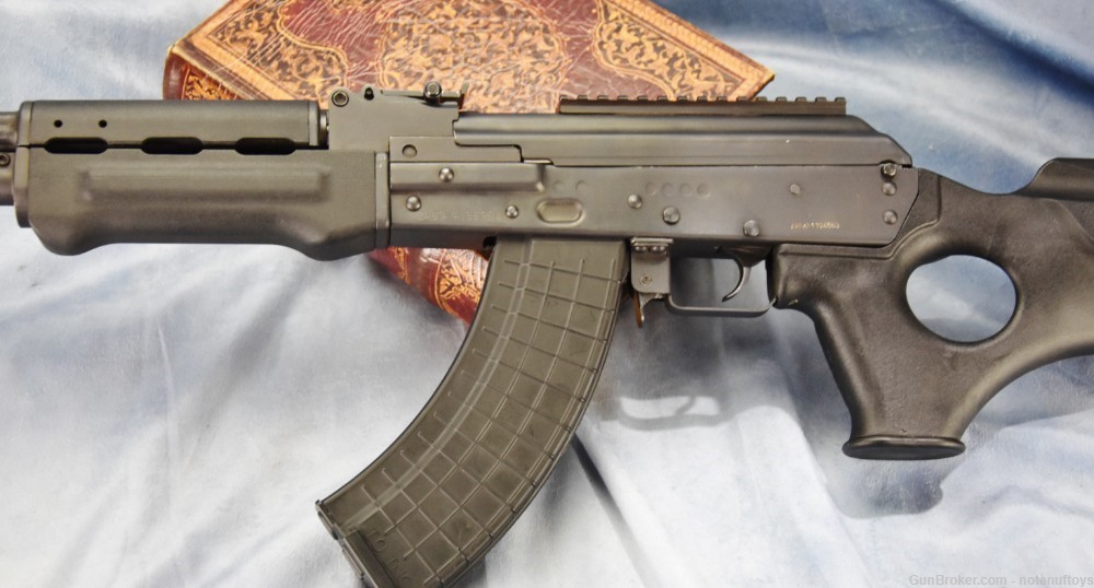Early Serbian Zastava PAP M70 Tactical AK-47 Rifle 7.62x39 Palm Swell AK47-img-4