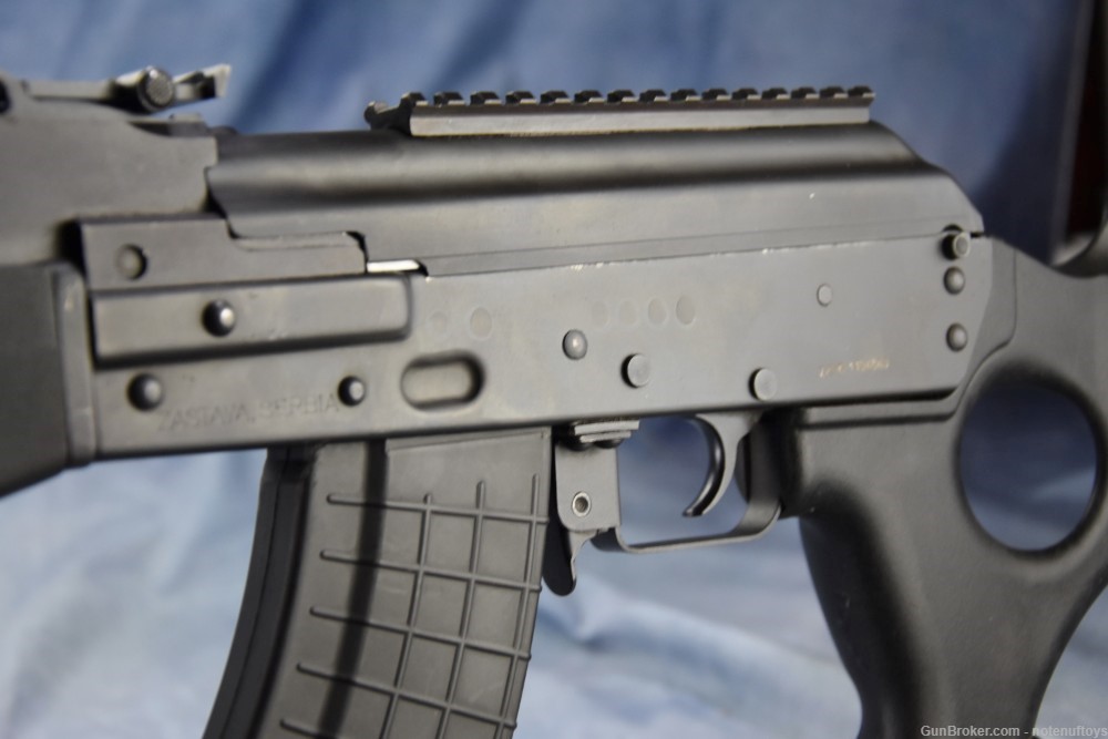 Early Serbian Zastava PAP M70 Tactical AK-47 Rifle 7.62x39 Palm Swell AK47-img-47