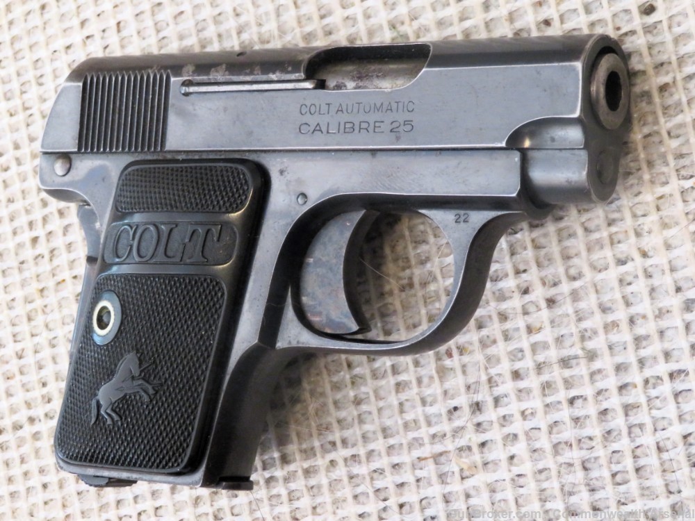 Prohibition Era Colt Model 1908 Vest-Pocket Pistol .25 1922-img-8