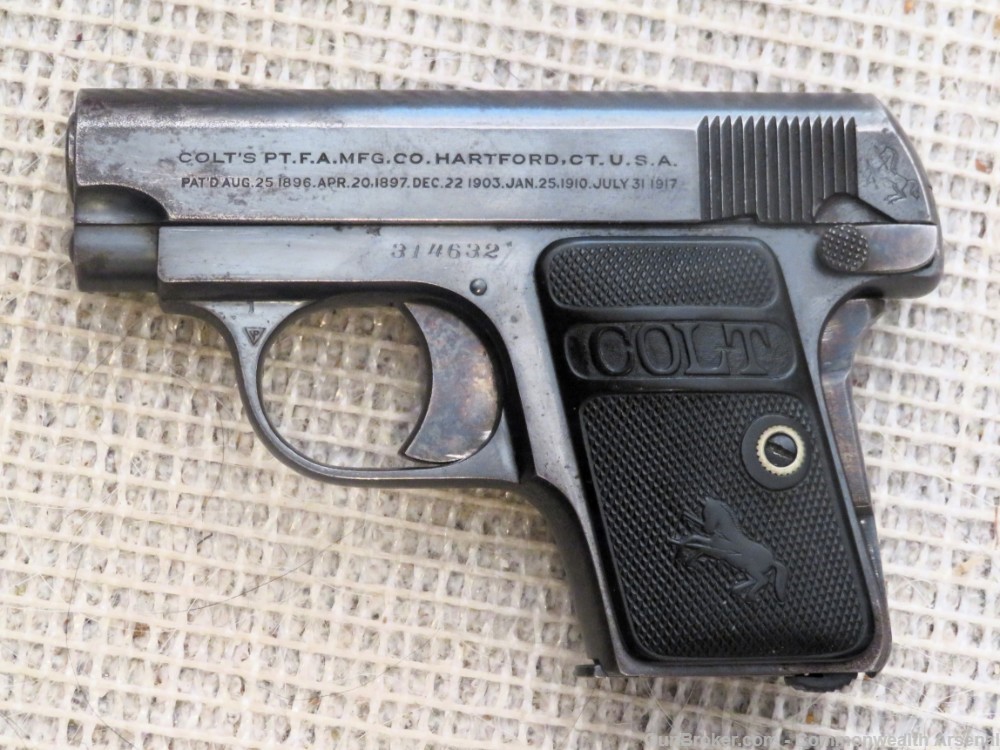 Prohibition Era Colt Model 1908 Vest-Pocket Pistol .25 1922-img-9