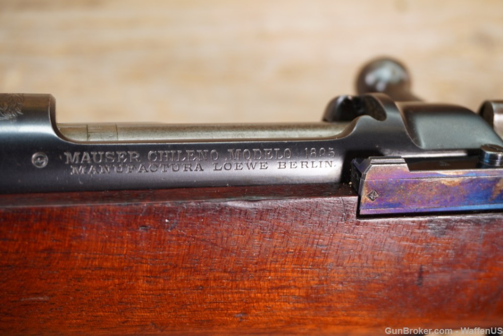 Mauser 1895 Chilean ANTIQUE Loewe Berlin SERIAL #H10 exc bore 7x57mm German-img-29