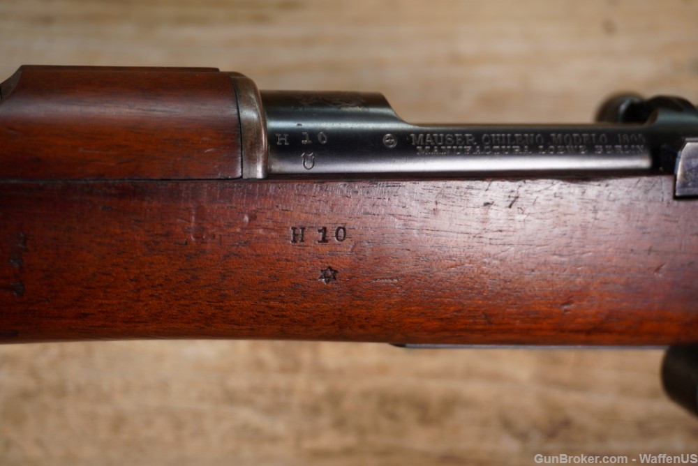 Mauser 1895 Chilean ANTIQUE Loewe Berlin SERIAL #H10 exc bore 7x57mm German-img-25
