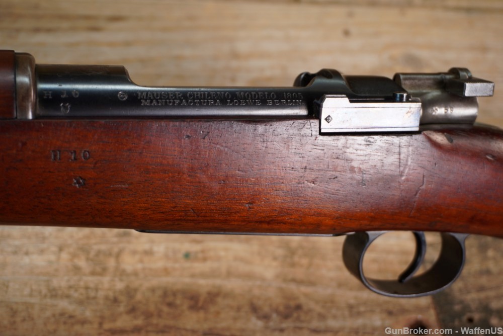 Mauser 1895 Chilean ANTIQUE Loewe Berlin SERIAL #H10 exc bore 7x57mm German-img-24