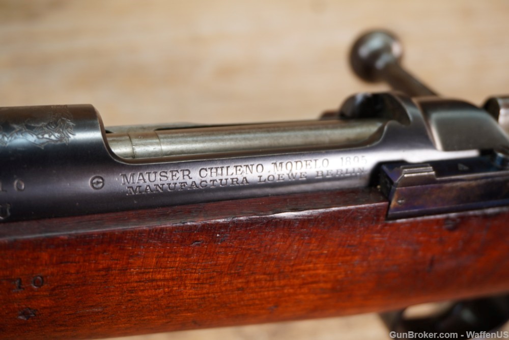 Mauser 1895 Chilean ANTIQUE Loewe Berlin SERIAL #H10 exc bore 7x57mm German-img-28