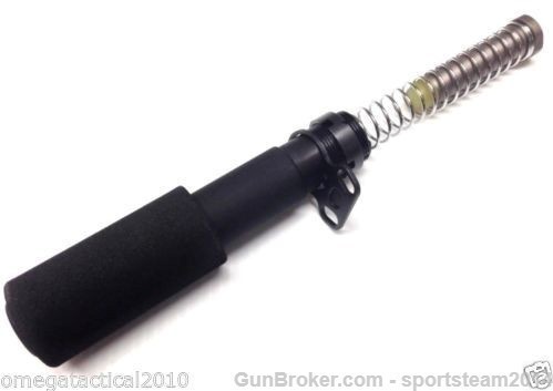 Black Aluminum Skeletonized Pistol Brace Stabilizer+Pistol Buffer Tube Kit -img-10