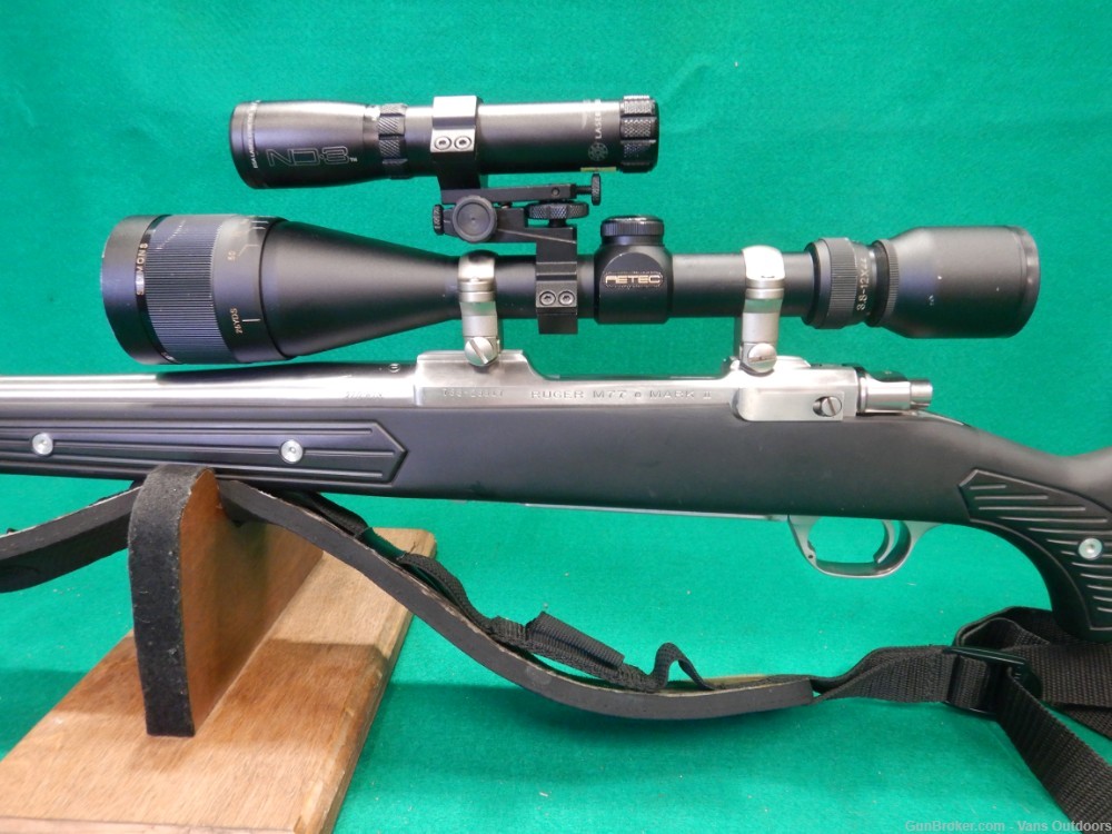 Ruger M77 MKII All Weather Paddle Stock 270 Win Rifle W/ Scope/Laser-img-6