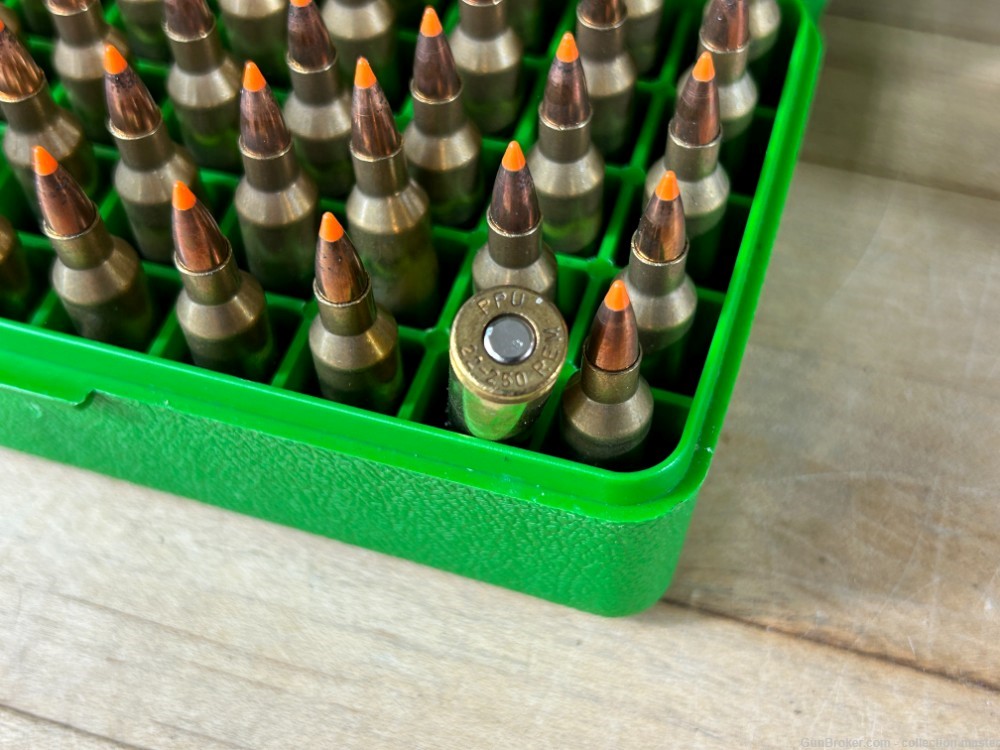 .22-250 Remington Rifle Ammo (100 Rounds) Brass Case $1 Start Estate-img-5