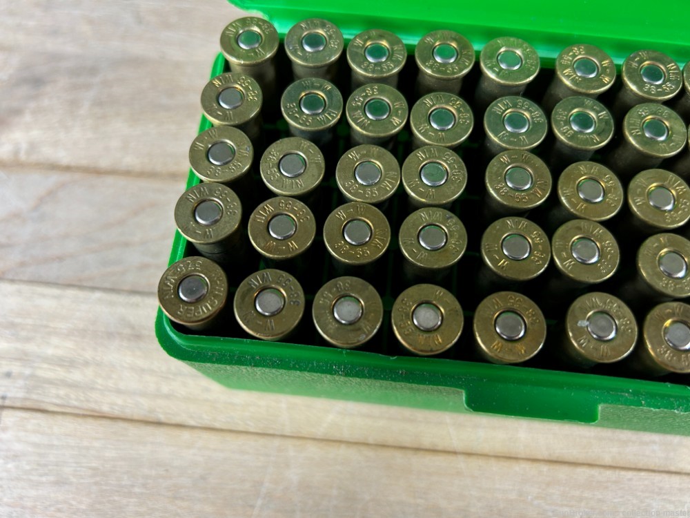 .38-55 Winchester Cowboy Rifle Ammo (50 Rounds) Brass Case $1 Start Estate-img-3