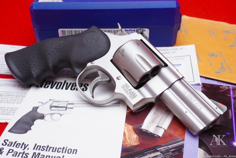 RARE Smith & Wesson 625-7 .45 Colt 3" Stainless *SCARCE LEW HORTON MODEL*-img-4