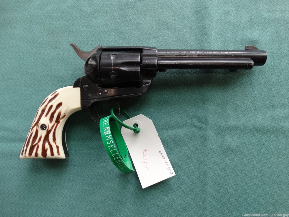 Frontier six shooter 22 magnum revolver.-img-0