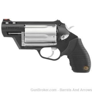 Taurus 2-441029TCPLY Judge Revolver 45 LC, 2.5 in, Ribbed Rubber Grp, 5 Rnd-img-0