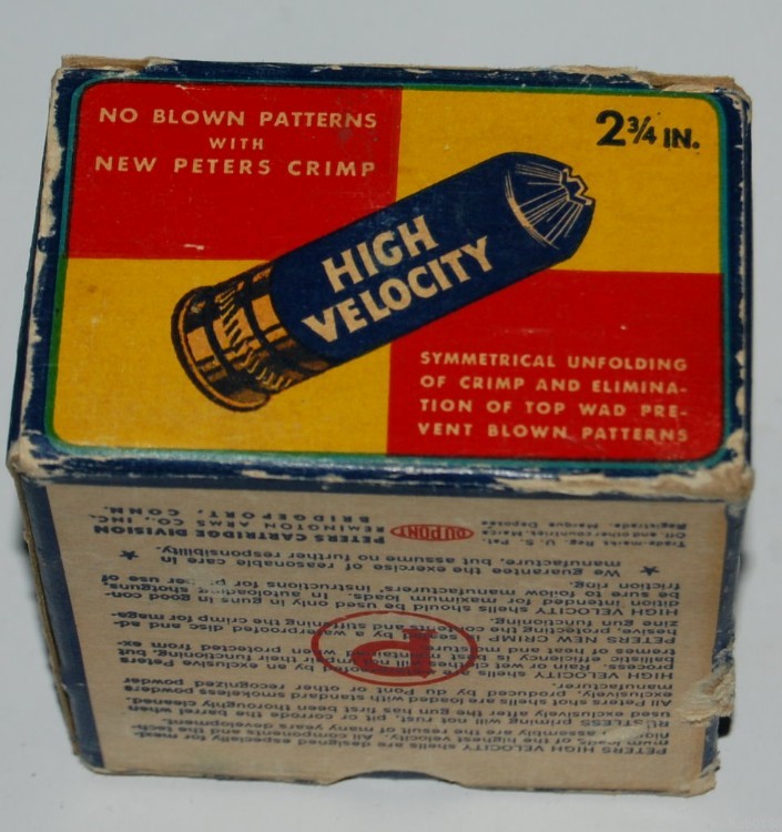Vintage Full Box of Peters High Velocity Flying Mallard 16 Gauge Shotgun -img-4
