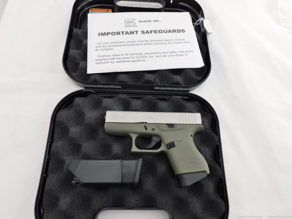 Glock 43 9MM CKFGSA Forest Green In The Box NO RESERVE-img-0