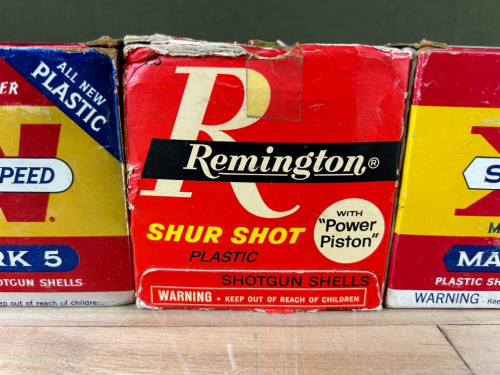 Mixed Lot Vintage Shotgun Shells Winchester & Remington 4 Boxes 12GA Estate-img-3
