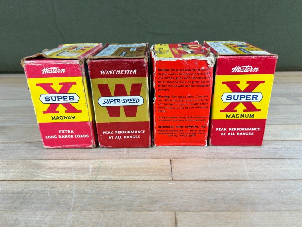 Mixed Lot Vintage Shotgun Shells Winchester & Remington 4 Boxes 12GA Estate-img-9