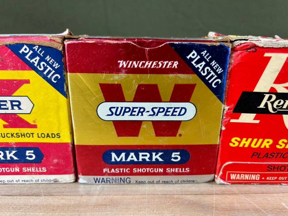 Mixed Lot Vintage Shotgun Shells Winchester & Remington 4 Boxes 12GA Estate-img-2