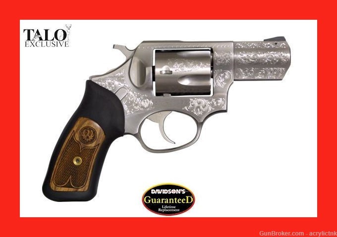 Ruger NIB SP-101 Engraved 357 Mag 5 Shot 2 1/4 FREE SHIPPING W/BUY IT NOW!-img-0