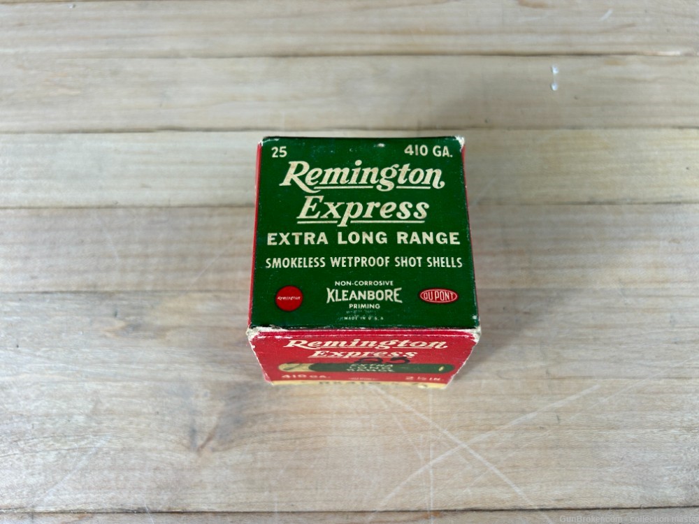 Remington Express Vintage .410 Shotgun Shells Kleanbore 25 Rounds 7.5 Shot -img-1