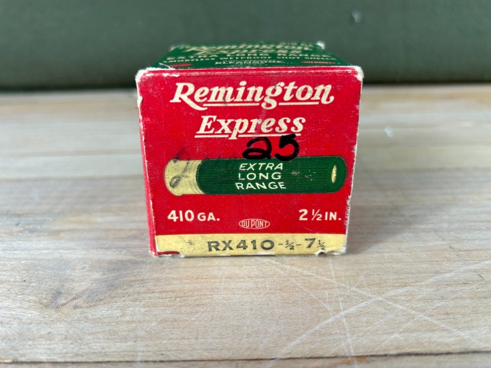 Remington Express Vintage .410 Shotgun Shells Kleanbore 25 Rounds 7.5 Shot -img-2