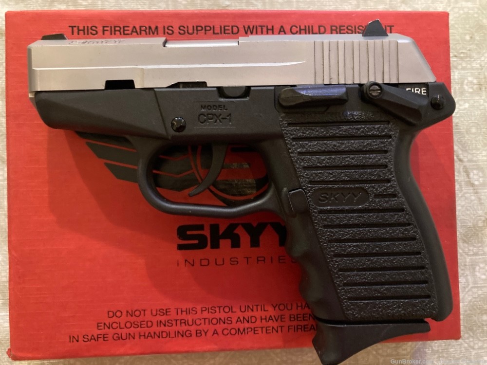 SKYY Industries 9mm semi auto pistol Stainless Slide SKYY 9mm Pistol NICE-img-2