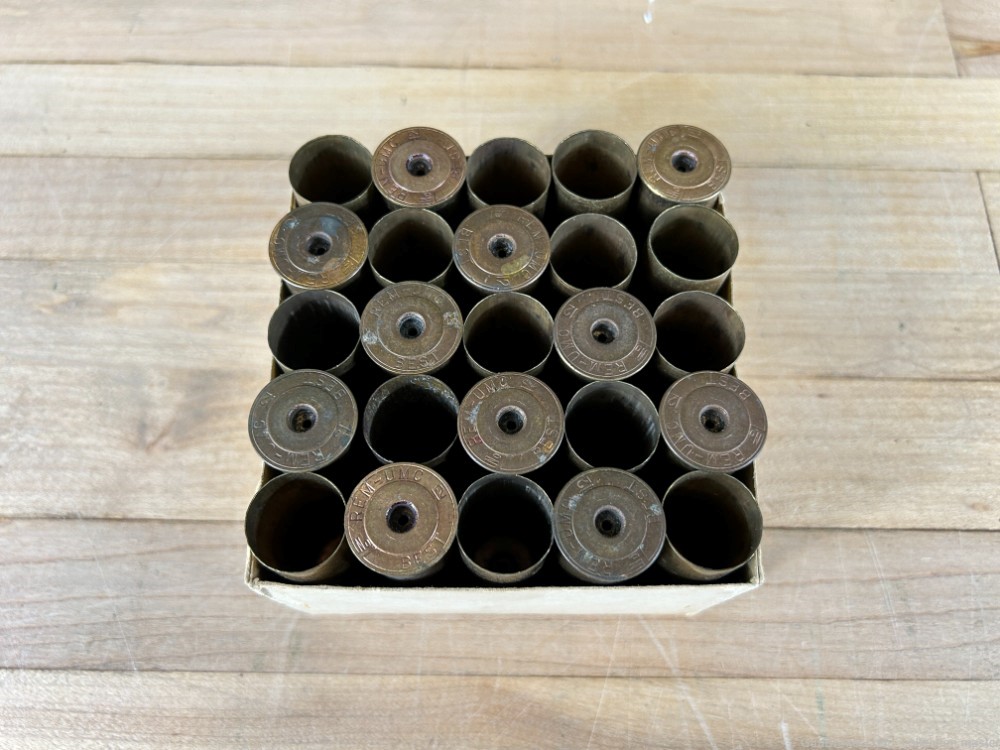 12 GA Gauge Brass Shotgun Shell Hulls Remington UMC Used Vintage Estate  -img-1