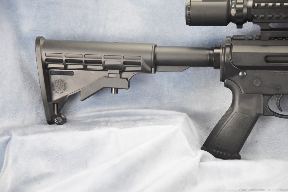 Very UPGRADED Ruger 556 .300 blackout 16" Stainless barrel Side Charger-img-11