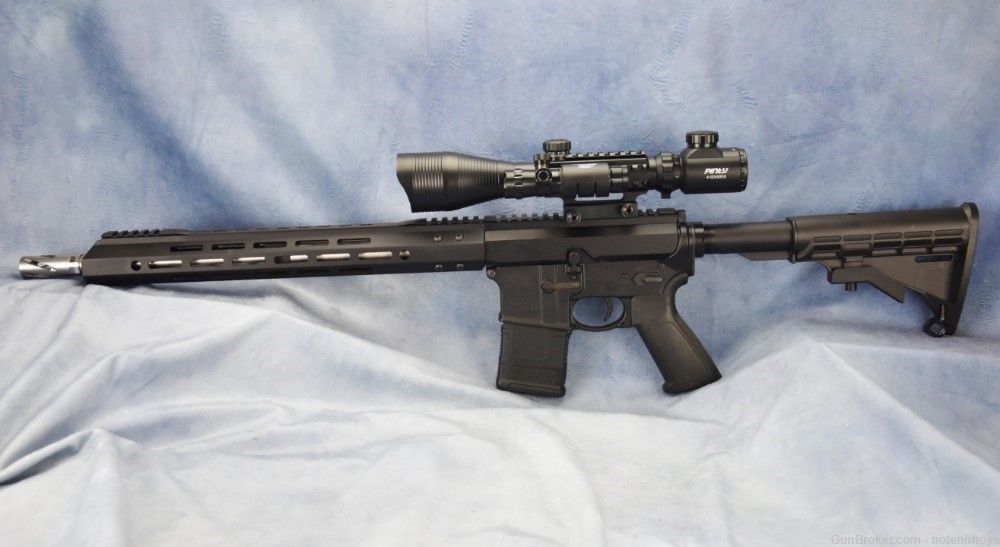 Very UPGRADED Ruger 556 .300 blackout 16" Stainless barrel Side Charger-img-42