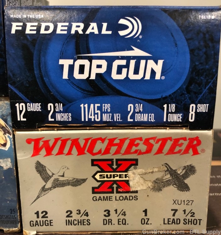 Federal / Winchester 12ga 100rds #8 #7.5 #2 STEEL-img-2