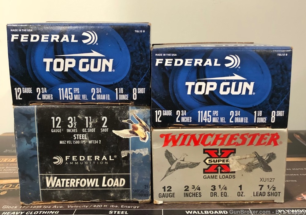 Federal / Winchester 12ga 100rds #8 #7.5 #2 STEEL-img-0