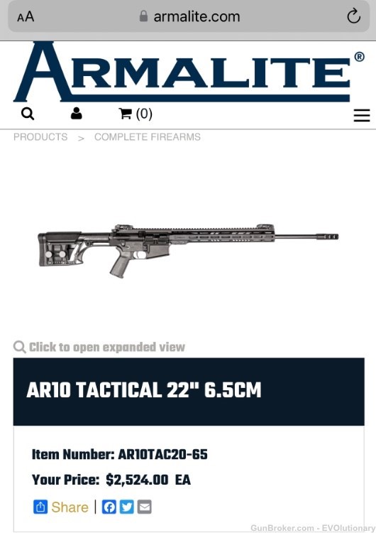 Armalite AR10TAC20-65 22” 6.5CM, Vortex Viper PST 6-24x50-img-6