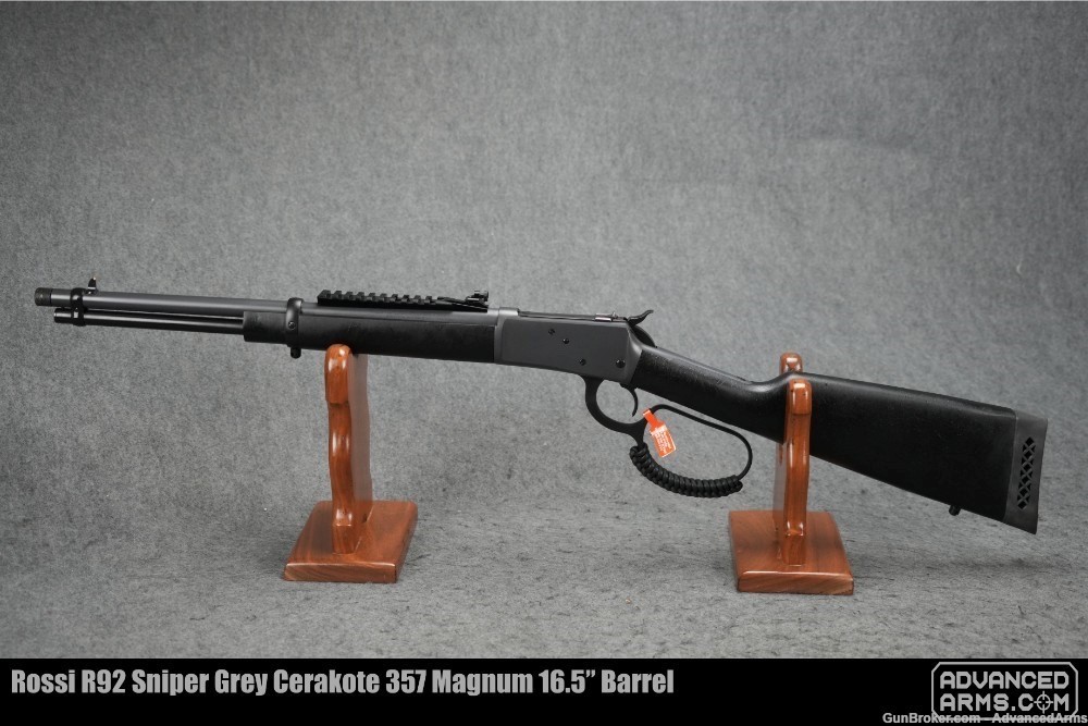 BNIB - Rossi R92 Sniper Grey Cerakote 357 Magnum 16.5” Barrel-img-1
